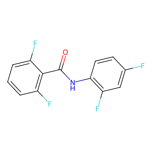 N-(2,4-difluorophenyl)-2,6-difluorobenzamide structure