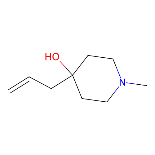 1-Methyl-4-(prop-2-en-1-yl)piperidin-4-ol structure