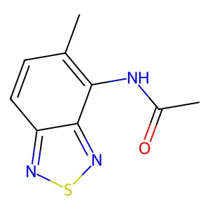 N-(5-methyl-2,1,3-benzothiadiazol-4-yl)acetamide structure