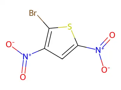 2-Bromo-3,5-dinitrothiophene structure
