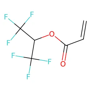 Hexafluoroisopropyl acrylate structure