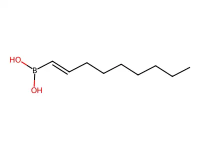 [(1E)-non-1-en-1-yl]boronic acid structure