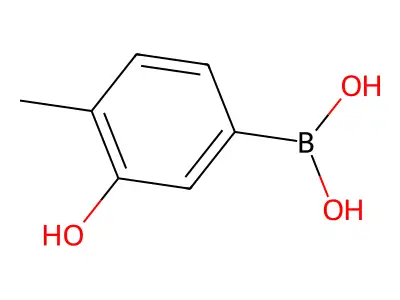 (3-Hydroxy-4-methylphenyl)boronic acid structure