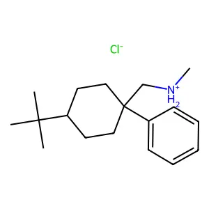 Dimethylamine, 1-(4-tert-butyl-1-phenylcyclohexyl)-, hydrochloride structure