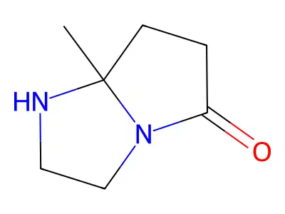 7a-Methyl-hexahydro-pyrrolo[1,2-a]imidazol-5-one structure
