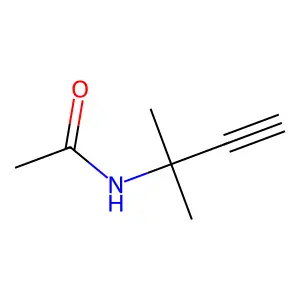N-(2-methylbut-3-yn-2-yl)acetamide structure