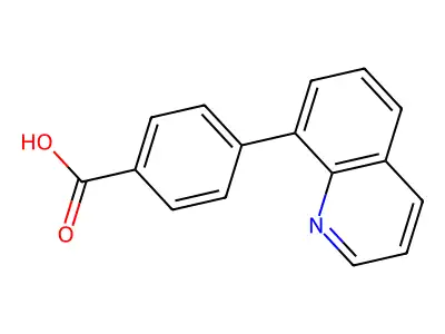 4-(Quinolin-8-YL)benzoic acid structure