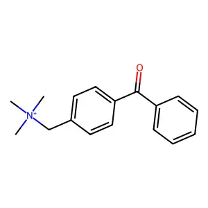 4-Benzoyl-N,N,N-trimethylbenzenemethanaminium structure