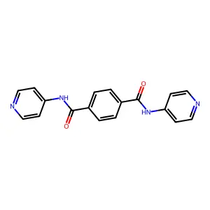 1-N,4-N-dipyridin-4-ylbenzene-1,4-dicarboxamide structure
