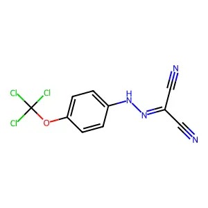 Carbonylcyanide-4-trichloromethoxyphenylhydrazone structure