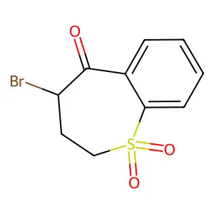 4-Bromo-3,4-dihydro-1H-1lambda~6~-benzothiepine-1,1,5(2H)-trione structure