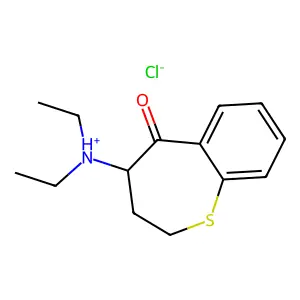 4-(Diethylamino)-3,4-dihydro-1-benzothiepin-5(2H)-one--hydrogen chloride (1/1) structure