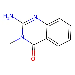 2-Amino-3-methylquinazolin-4-one structure