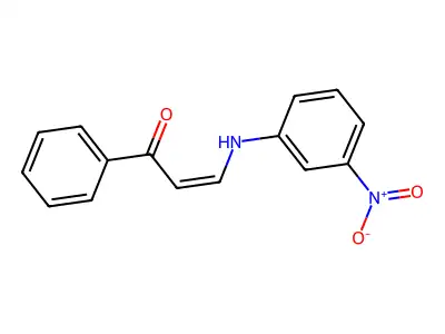 3-(3-Nitroanilino)-1-phenylprop-2-en-1-one structure