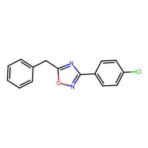 5-Benzyl-3-(4-chlorophenyl)-1,2,4-oxadiazole structure