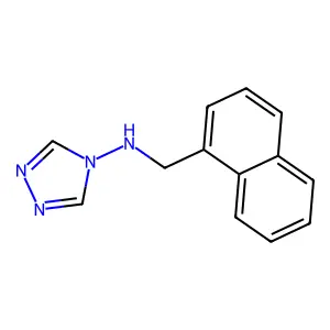 N-(naphthalen-1-ylmethyl)-1,2,4-triazol-4-amine structure