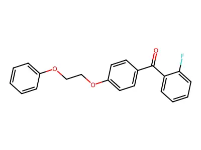 2-Fluoro-4'-(2-phenoxyethoxy)benzophenone structure