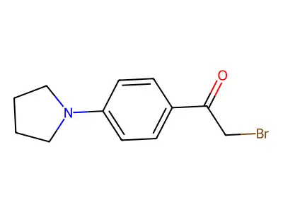 4-(Pyrrolidin-1-yl)phenacyl bromide structure