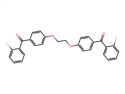 2-Fluorophenyl 4-(2-{4-[(2-fluorophenyl)carbonyl]phenoxy}ethoxy)phenyl ketone structure
