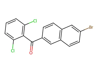 (6-Bromonaphthalen-2-yl)-(2,6-dichlorophenyl)methanone structure
