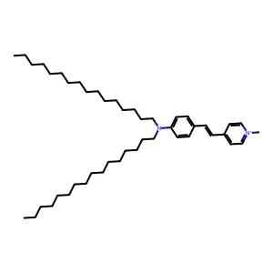 Pyridinium, 4-[2-[4-(dihexadecylamino)phenyl]ethenyl]-1-methyl- structure