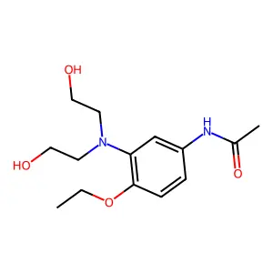 Acetamide, N-[3-[bis(2-hydroxyethyl)amino]-4-ethoxyphenyl]- structure