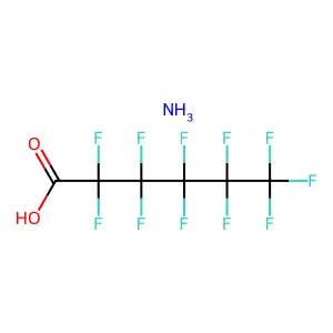 Ammonium undecafluorohexanoate structure