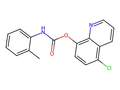 5-Chloro-8-quinolyl N-(O-tolyl)carbamate structure