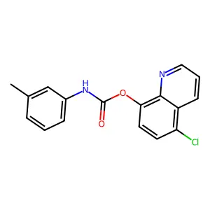5-Chloroquinolin-8-yl m-tolylcarbamate structure