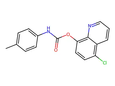 5-Chloro-8-quinolyl N-(P-tolyl)carbamate structure