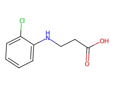 3-(2-Chloroanilino)propanoic acid structure