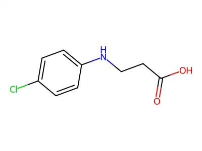 3-(4-Chloroanilino)propanoic acid structure