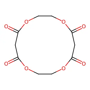 1,4,8,11-Tetraoxacyclotetradecane-5,7,12,14-tetrone structure