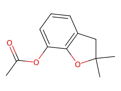 2,2-Dimethyl-2,3-dihydrobenzofuran-7-yl acetate structure