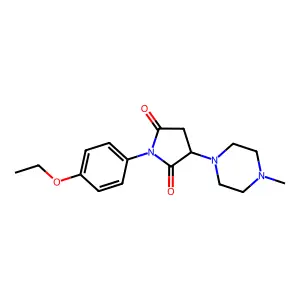 1-(4-Ethoxyphenyl)-3-(4-methylpiperazin-1-yl)pyrrolidine-2,5-dione structure
