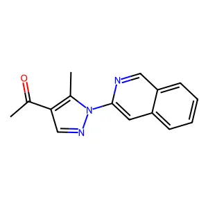 1-(5-甲基-1-(喹啉-2-基)-1H-吡唑-4-基)乙酮 structure