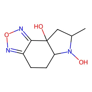 7-methyl-5,5a,7,8-tetrahydro-4H-[1,2,5]oxadiazolo[3,4-e]indole-6,8a-diol structure