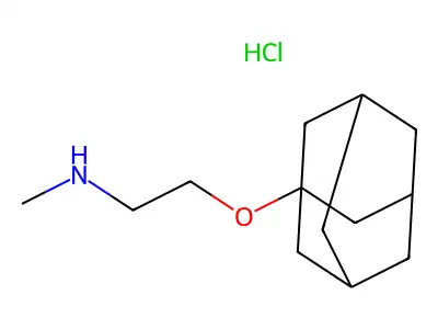 2-(1-adamantyloxy)-N-methylethanamine;hydrochloride structure