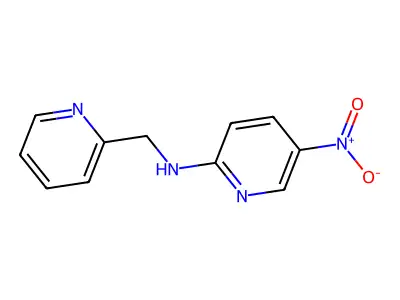 5-Nitro-2-[(2-pyridinylmethyl)amino]pyridine structure
