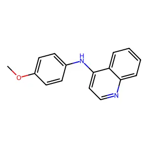 N-(4-methoxyphenyl)quinolin-4-amine structure