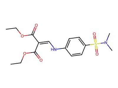 1,3-Diethyl 2-[[[4-[(dimethylamino)sulfonyl]phenyl]amino]methylene]propanedioate structure