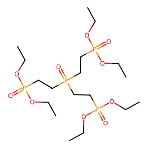 Hexaethyl [phosphoryltri(ethane-2,1-diyl)]tris(phosphonate) structure