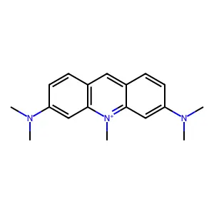 Acridinium, 3,6-bis(dimethylamino)-10-methyl- structure