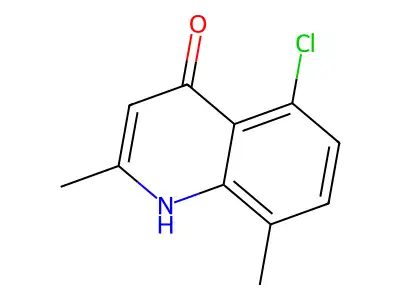 5-Chloro-4-hydroxy-8-methylquinaldine structure