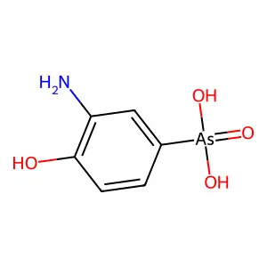 4-羟基-3-氨基苯胂酸 structure