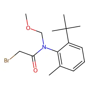 2-溴-6'-叔丁基-N-(甲氧甲基)-O-乙酰胺 structure