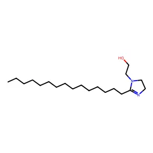 4,5-dihydro-2-pentadecyl-1H-imidazole-1-ethanol structure