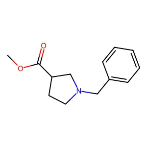 methyl (3R)-1-benzylpyrrolidine-3-carboxylate structure