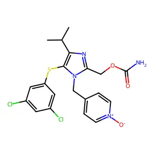 Capravirine metabolite C26/m2 structure