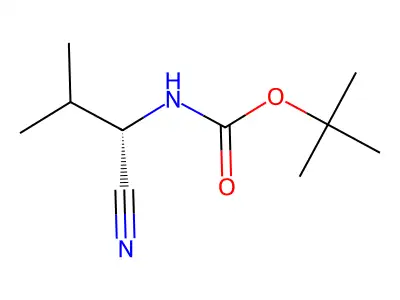 tert-butyl N-(1-cyano-2-methylpropyl)carbamate structure